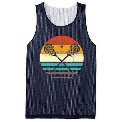 Lacrosse Vintage Retro Lacrosse Stick Sun Gift Mesh Reversible Basketball Jersey Tank