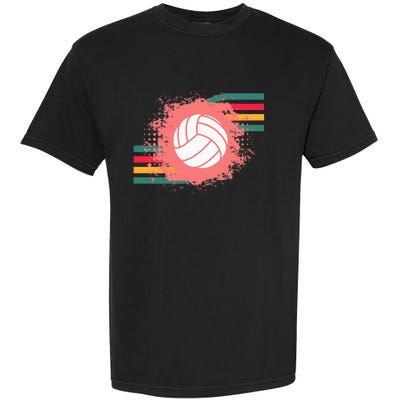 Love Volleyball Retro Vintage Vibe Team Tournament Garment-Dyed Heavyweight T-Shirt