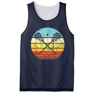 Lacrosse Vintage Retro Lacrosse Stick Sun Gift Mesh Reversible Basketball Jersey Tank