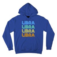 Libra Vintage Retro Design Libra Zodiac Sign / Constellation Cool Gift Hoodie