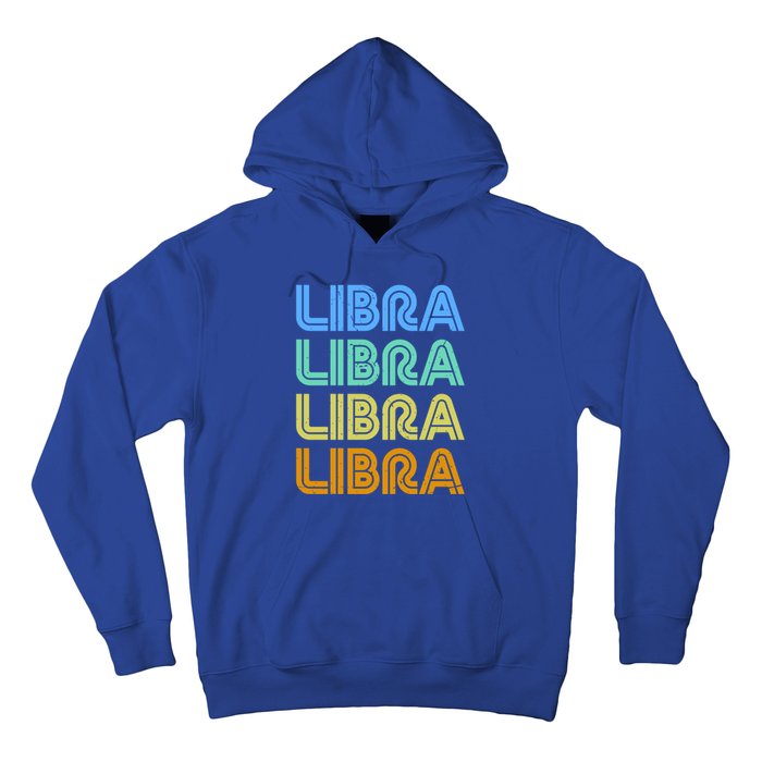 Libra Vintage Retro Design Libra Zodiac Sign / Constellation Cool Gift Hoodie