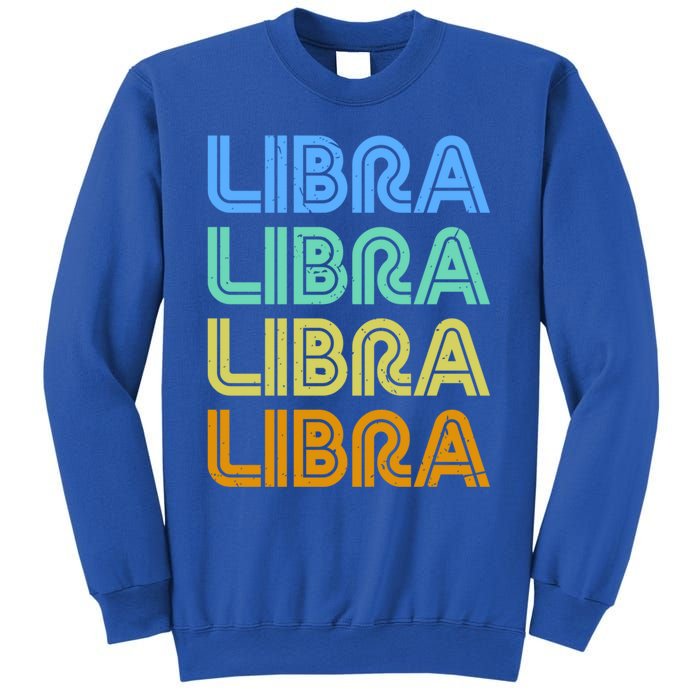 Libra Vintage Retro Design Libra Zodiac Sign / Constellation Cool Gift Sweatshirt