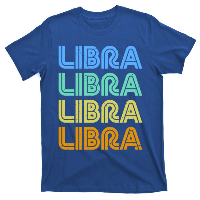 Libra Vintage Retro Design Libra Zodiac Sign / Constellation Cool Gift T-Shirt