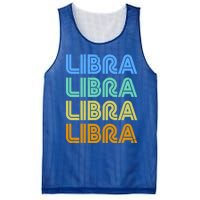 Libra Vintage Retro Design Libra Zodiac Sign / Constellation Cool Gift Mesh Reversible Basketball Jersey Tank