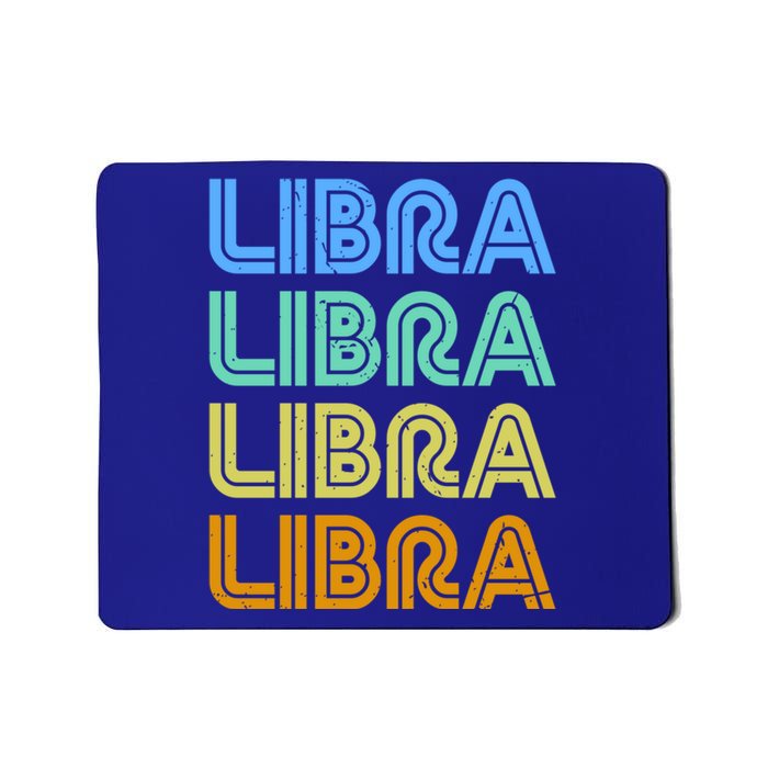 Libra Vintage Retro Design Libra Zodiac Sign / Constellation Cool Gift Mousepad