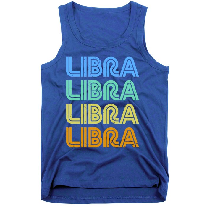 Libra Vintage Retro Design Libra Zodiac Sign / Constellation Cool Gift Tank Top