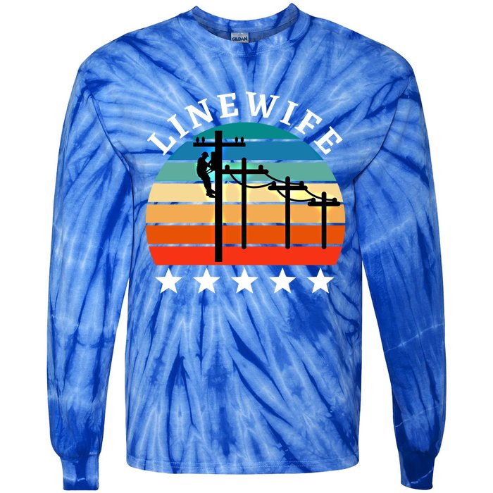 Linewife Vintage Retro Gift Tie-Dye Long Sleeve Shirt