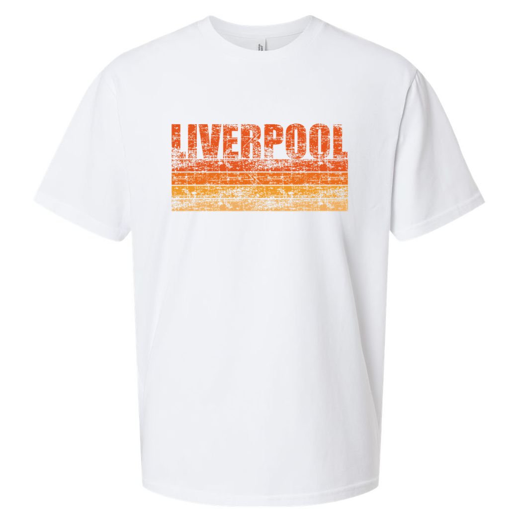 Liverpool Vintage Retro England Sueded Cloud Jersey T-Shirt