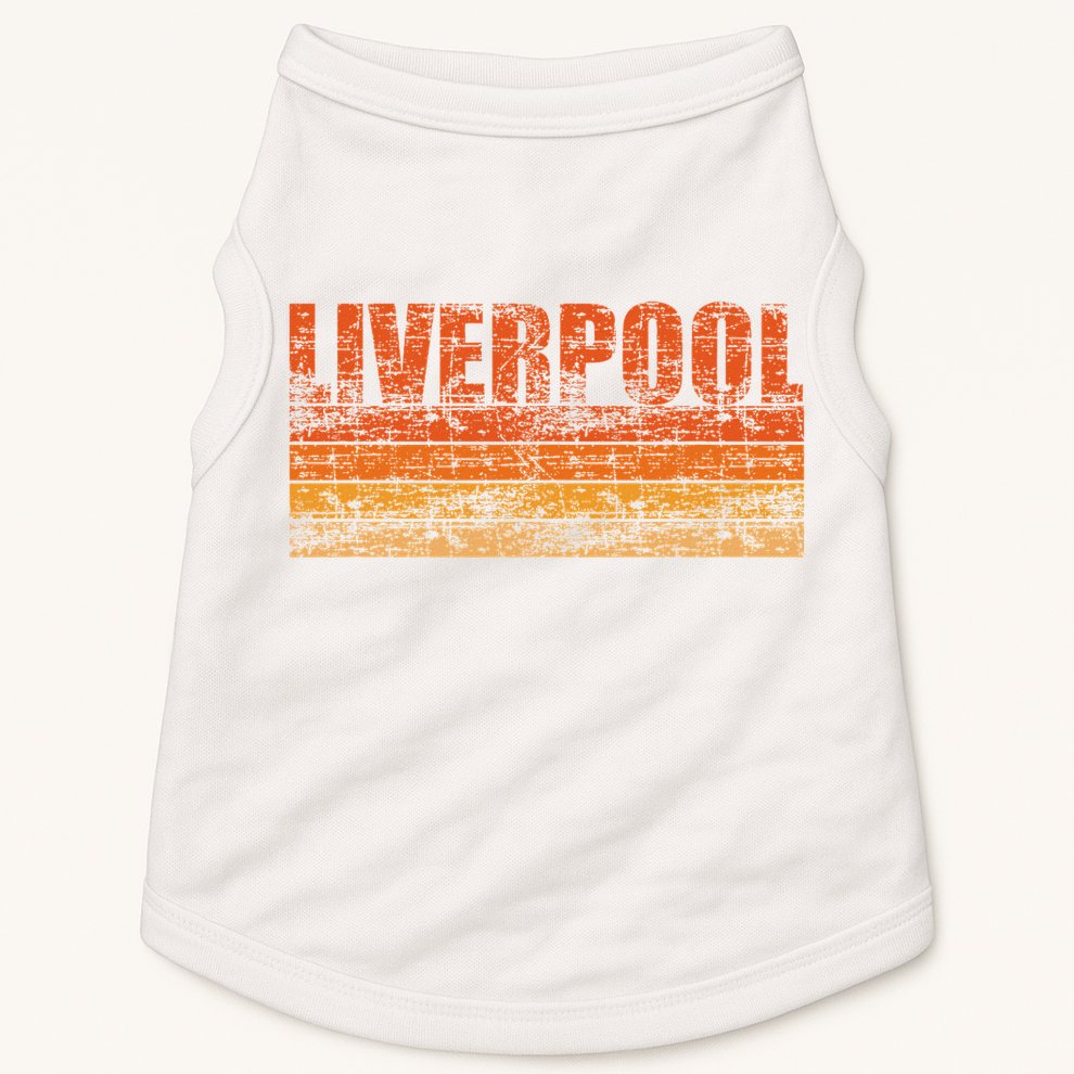 Liverpool Vintage Retro England Doggie Tank