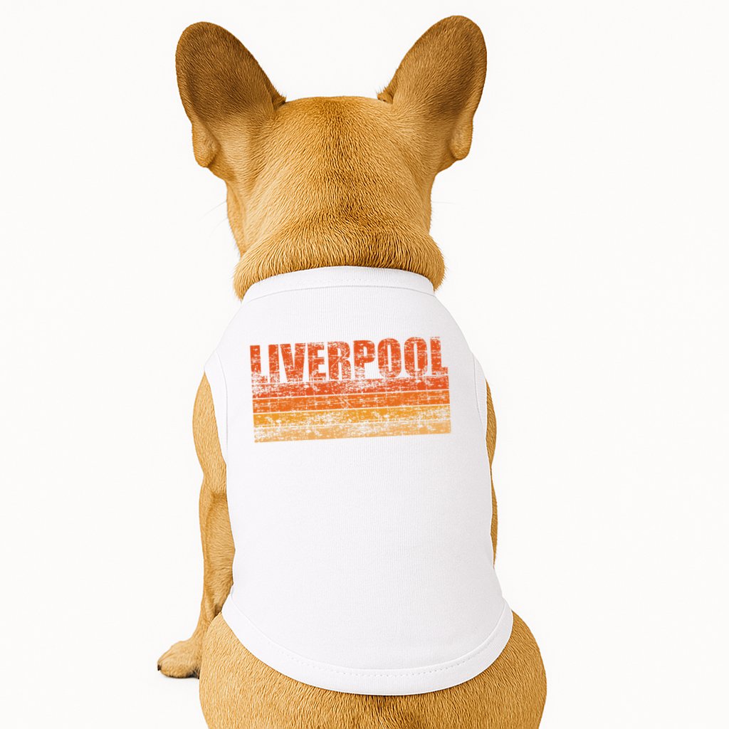 Liverpool Vintage Retro England Doggie Tank