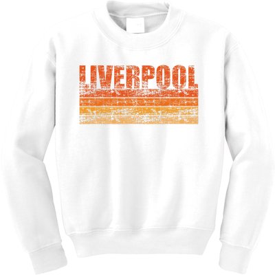 Liverpool Vintage Retro England Kids Sweatshirt