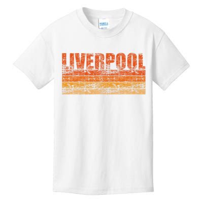 Liverpool Vintage Retro England Kids T-Shirt
