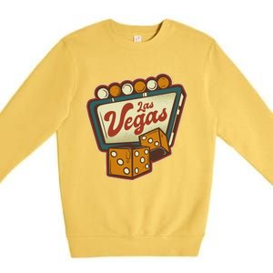 Las Vegas Retro Sign Premium Crewneck Sweatshirt