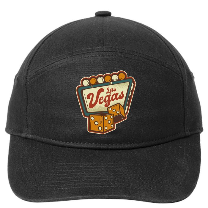 Las Vegas Retro Sign 7-Panel Snapback Hat