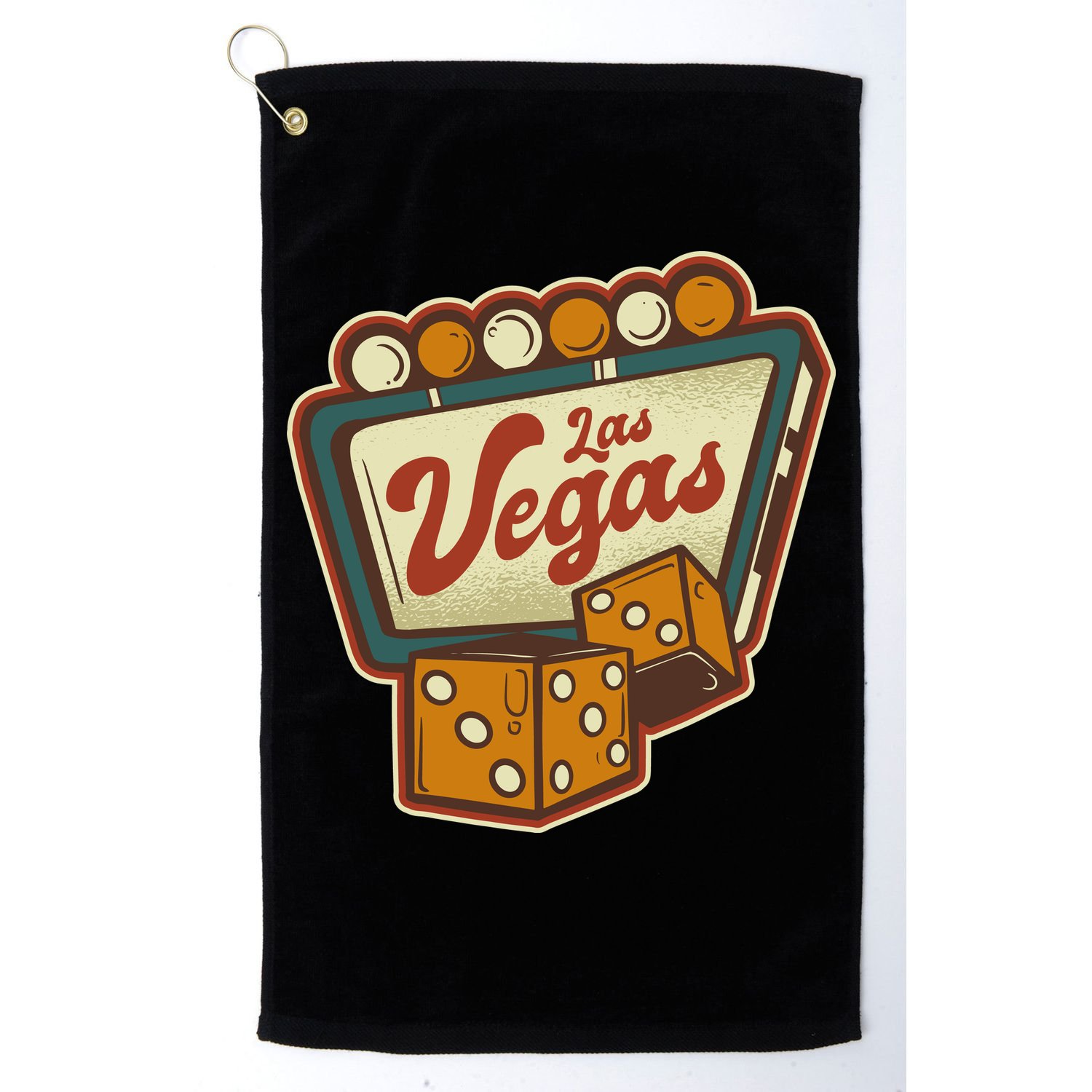 Las Vegas Retro Sign Golf Towel