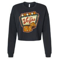 Las Vegas Retro Sign Cropped Pullover Crew