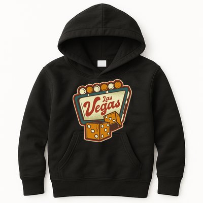 Las Vegas Retro Sign Kids Hoodie