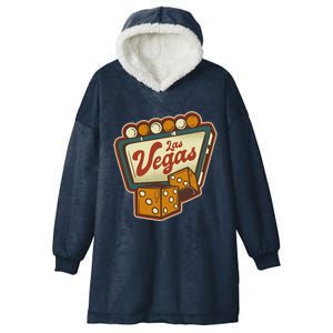 Las Vegas Retro Sign Hooded Wearable Blanket