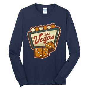 Las Vegas Retro Sign Tall Long Sleeve T-Shirt