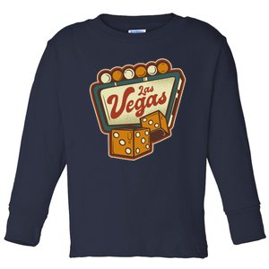 Las Vegas Retro Sign Toddler Long Sleeve Shirt