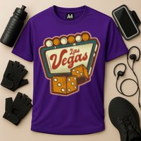 Las Vegas Retro Sign Cooling Performance Crew T-Shirt