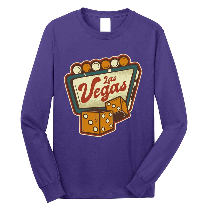 Las Vegas Retro Sign Long Sleeve Shirt