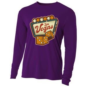 Las Vegas Retro Sign Cooling Performance Long Sleeve Crew