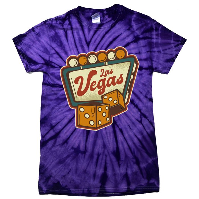 Las Vegas Retro Sign Tie-Dye T-Shirt