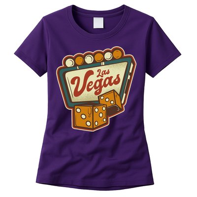 Las Vegas Retro Sign Womens T-Shirt