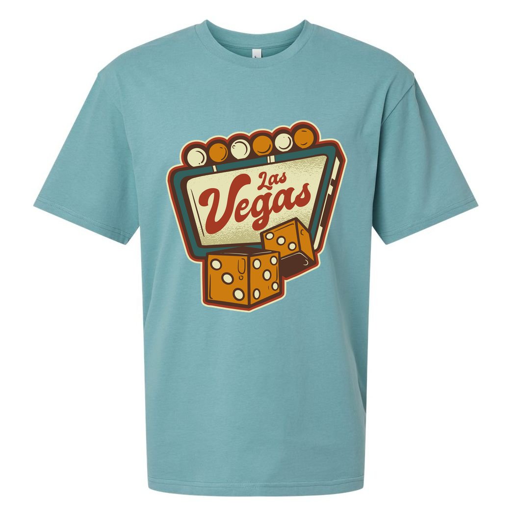Las Vegas Retro Sign Sueded Cloud Jersey T-Shirt
