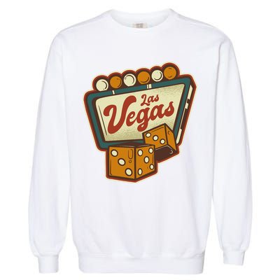 Las Vegas Retro Sign Garment-Dyed Sweatshirt
