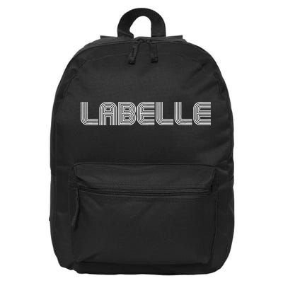 Labelle Vintage Retro College Athletic Sports 16 in Basic Backpack