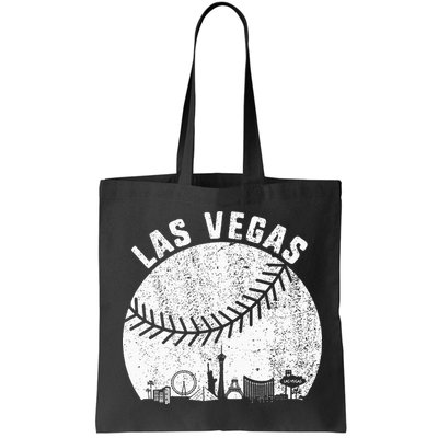 Las Vegas Skyline Baseball Fan Vintage Baseball Las Vegas Bag