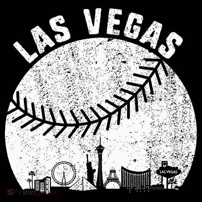 Las Vegas Skyline Baseball Fan Vintage Baseball Las Vegas Tank Top