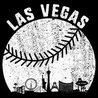 Las Vegas Skyline Baseball Fan Vintage Baseball Las Vegas Toddler T-Shirt