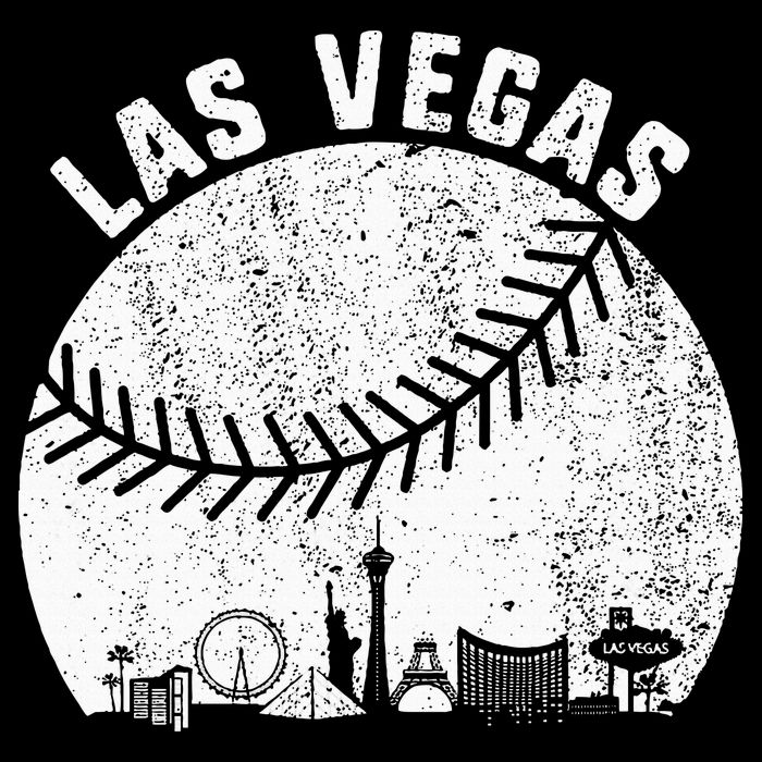 Las Vegas Skyline Baseball Fan Vintage Baseball Las Vegas Toddler T-Shirt