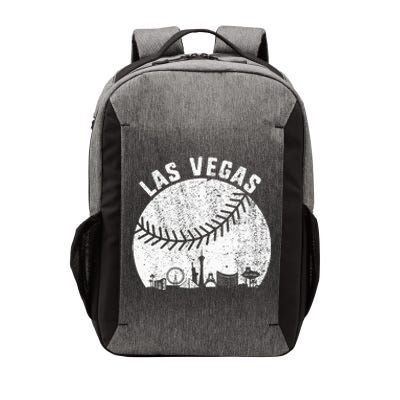 Las Vegas Skyline Baseball Fan Vintage Baseball Las Vegas Vector Backpack