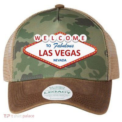 Las Vegas Sign Nevada Aesthetic Legacy Tie Dye Trucker Hat
