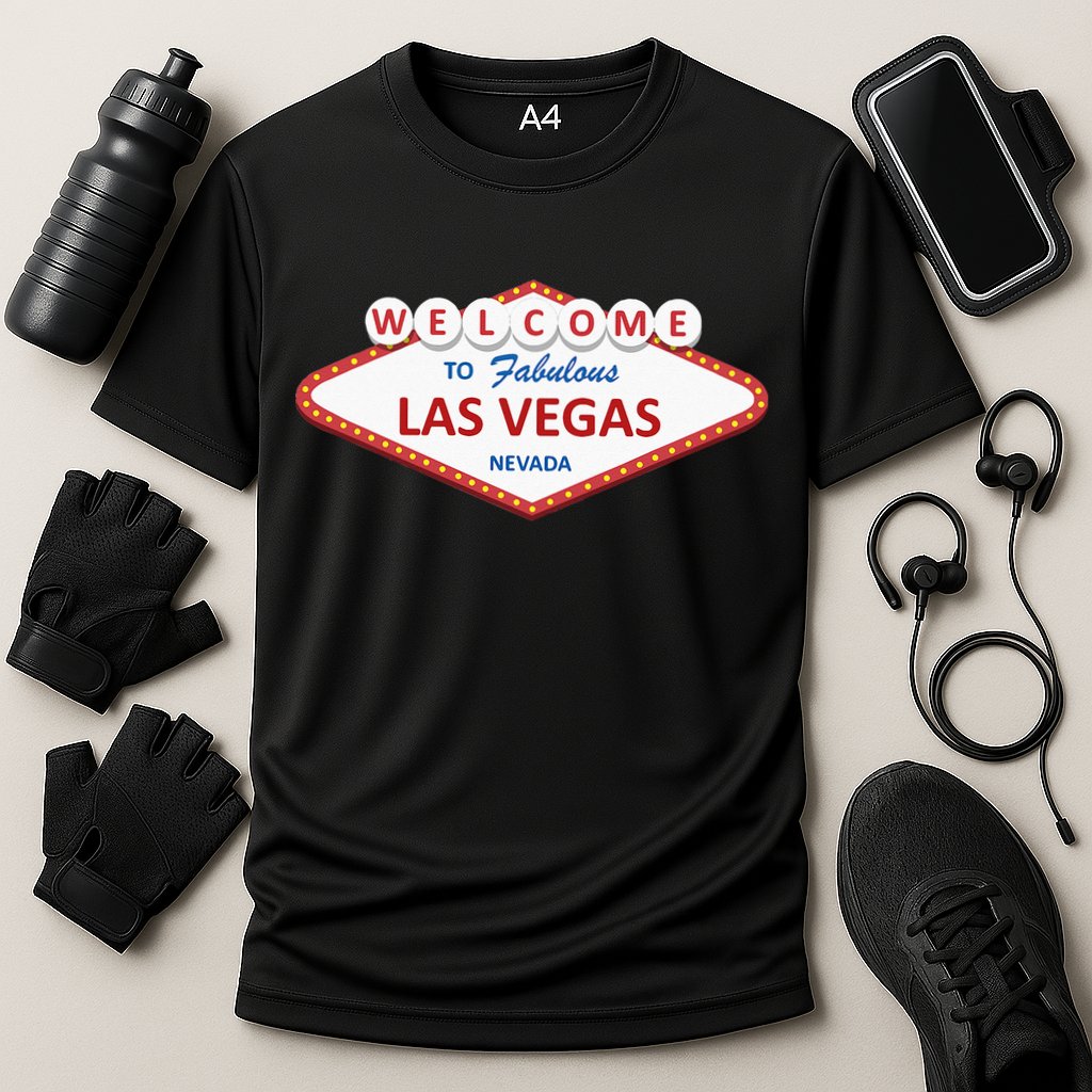 Las Vegas Sign Nevada Aesthetic Cooling Performance Crew T-Shirt