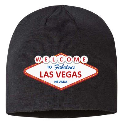 Las Vegas Sign Nevada Aesthetic Sustainable Beanie