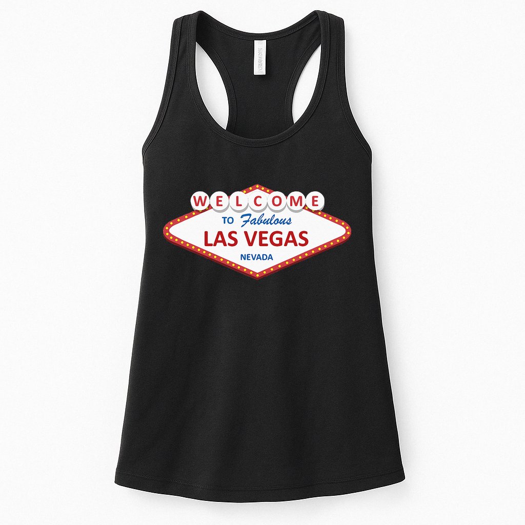 Las Vegas Sign Nevada Aesthetic Womens Tank Top
