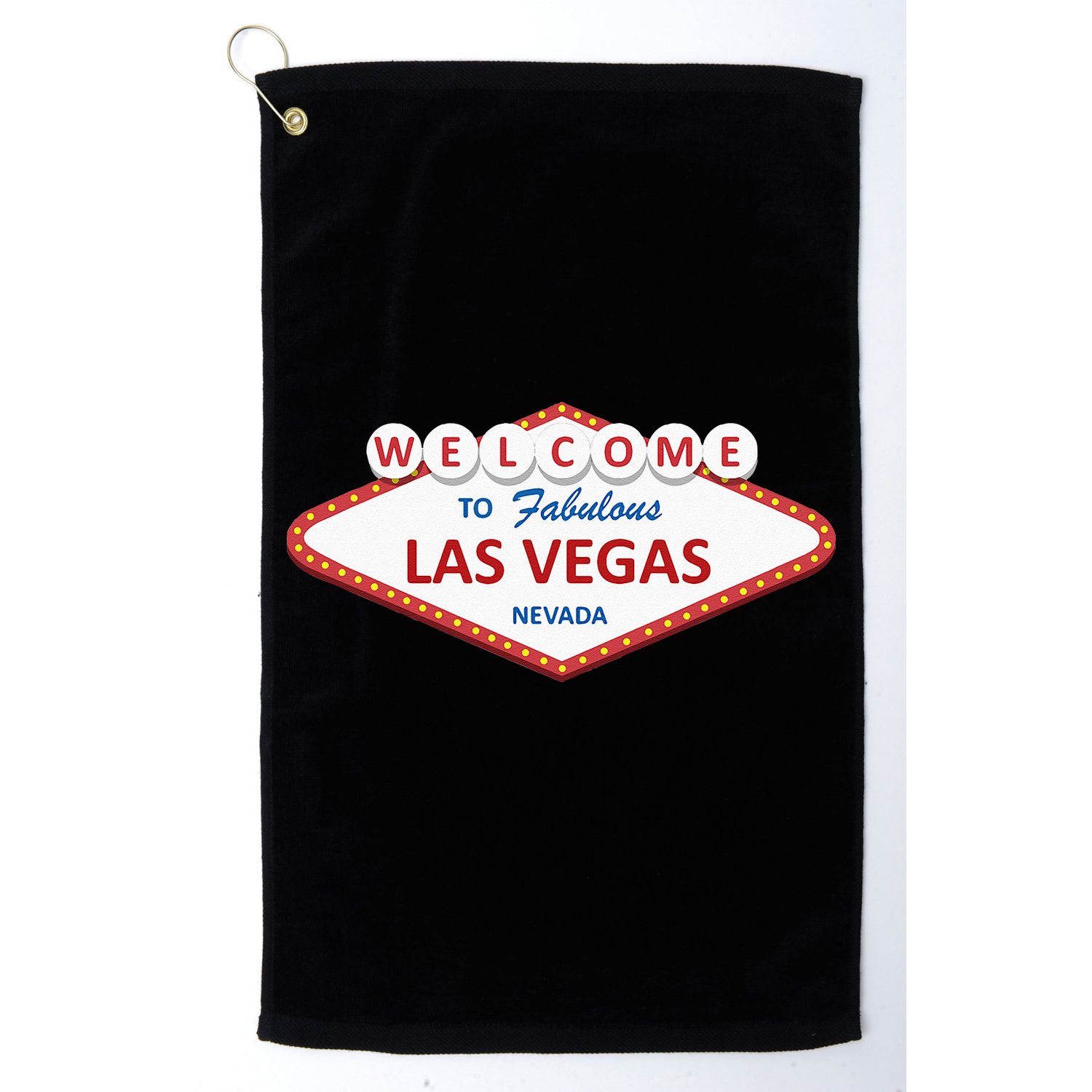 Las Vegas Sign Nevada Aesthetic Golf Towel