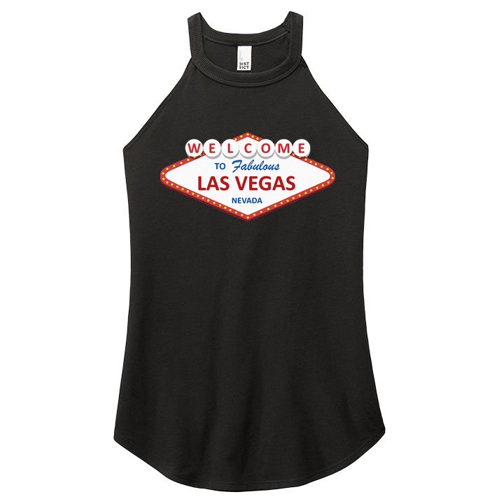 Las Vegas Sign Nevada Aesthetic Women's Perfect Tri Rocker Tank