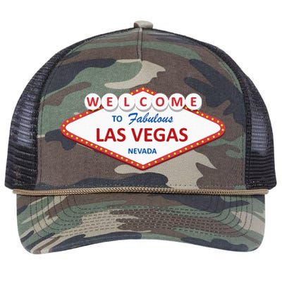 Las Vegas Sign Nevada Aesthetic Retro Rope Trucker Hat Cap