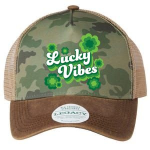 Lucky Vibes St Patricks Day Gift Legacy Tie Dye Trucker Hat