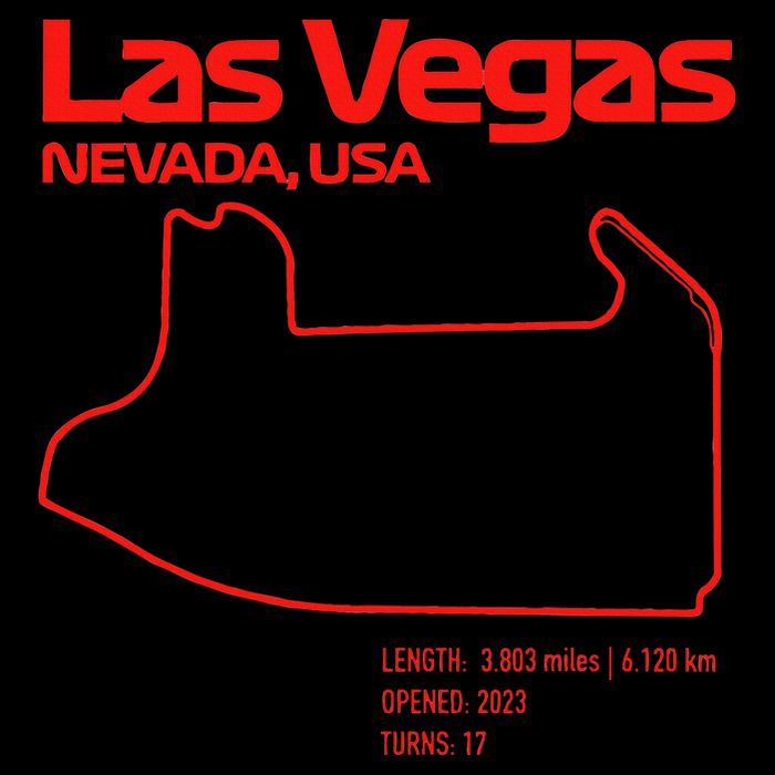 Las Vegas Street Circuit Formula Racing Sport Long Sleeve Shirt