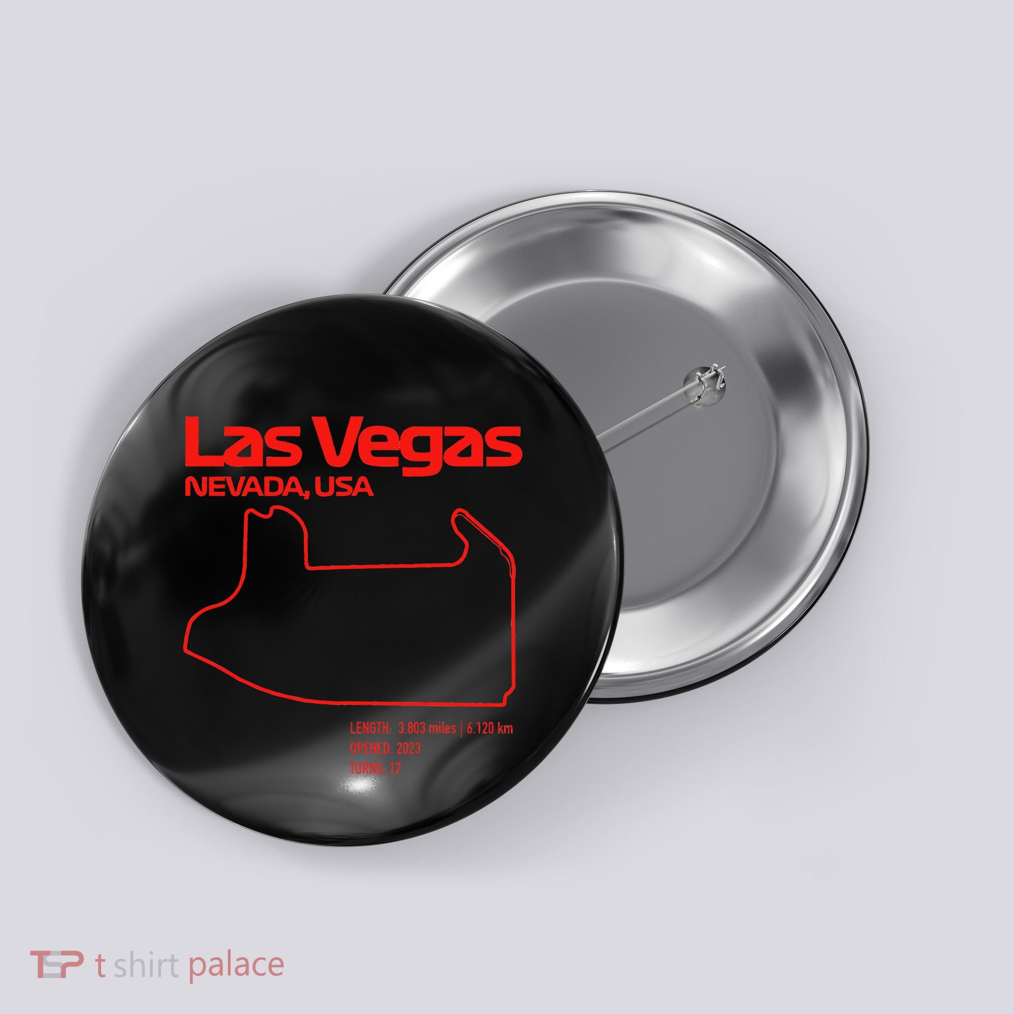 Las Vegas Street Circuit Formula Racing Sport Button