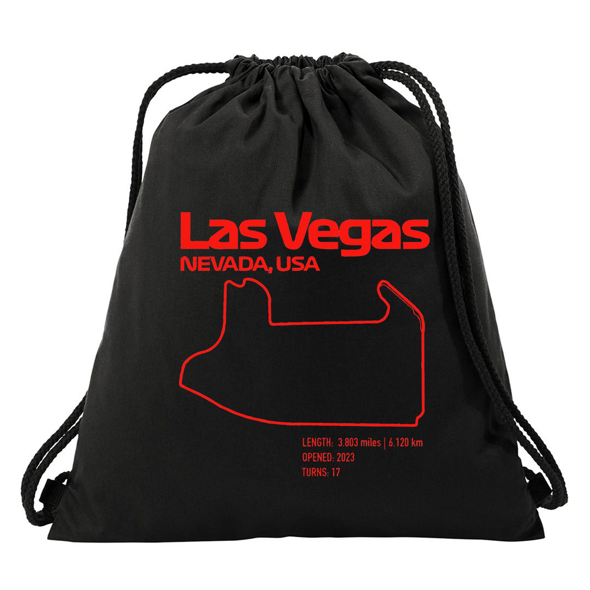 Las Vegas Street Circuit Formula Racing Sport Drawstring Bag
