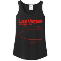 Las Vegas Street Circuit Formula Racing Sport Ladies Essential Tank