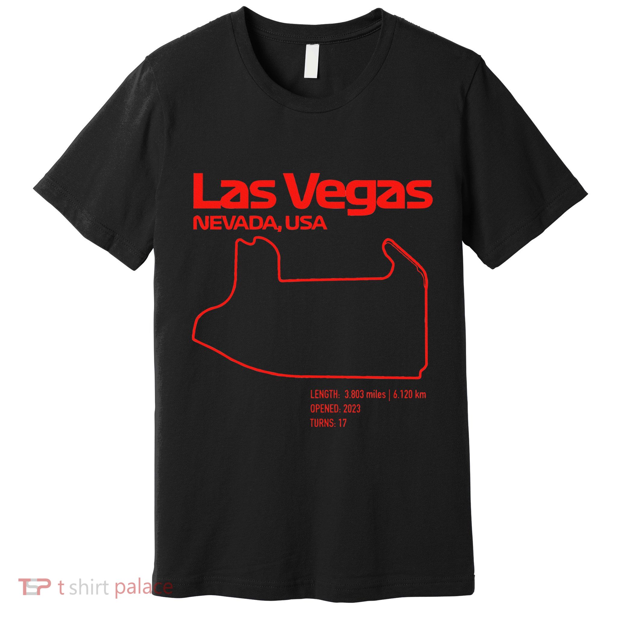 Las Vegas Street Circuit Formula Racing Sport Premium T-Shirt